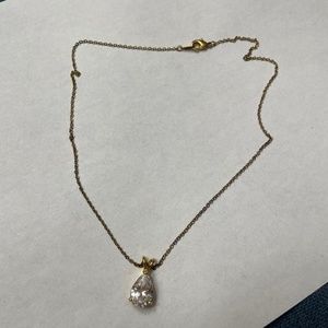 Crystal drop necklace